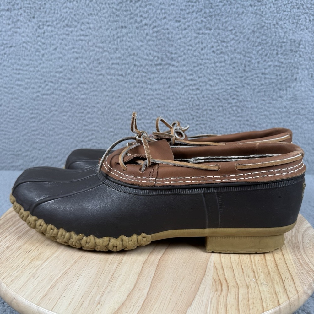 LL Bean Duck Boots Mens Size 12 M Low Top Rain Rubber USA Made Maine 175061 - Picture 4 of 11